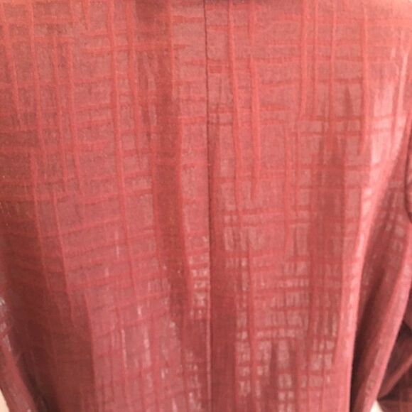 Vertigo Paris Burgundy Shimmer  Spring Fall Trench - Picture 4 of 5